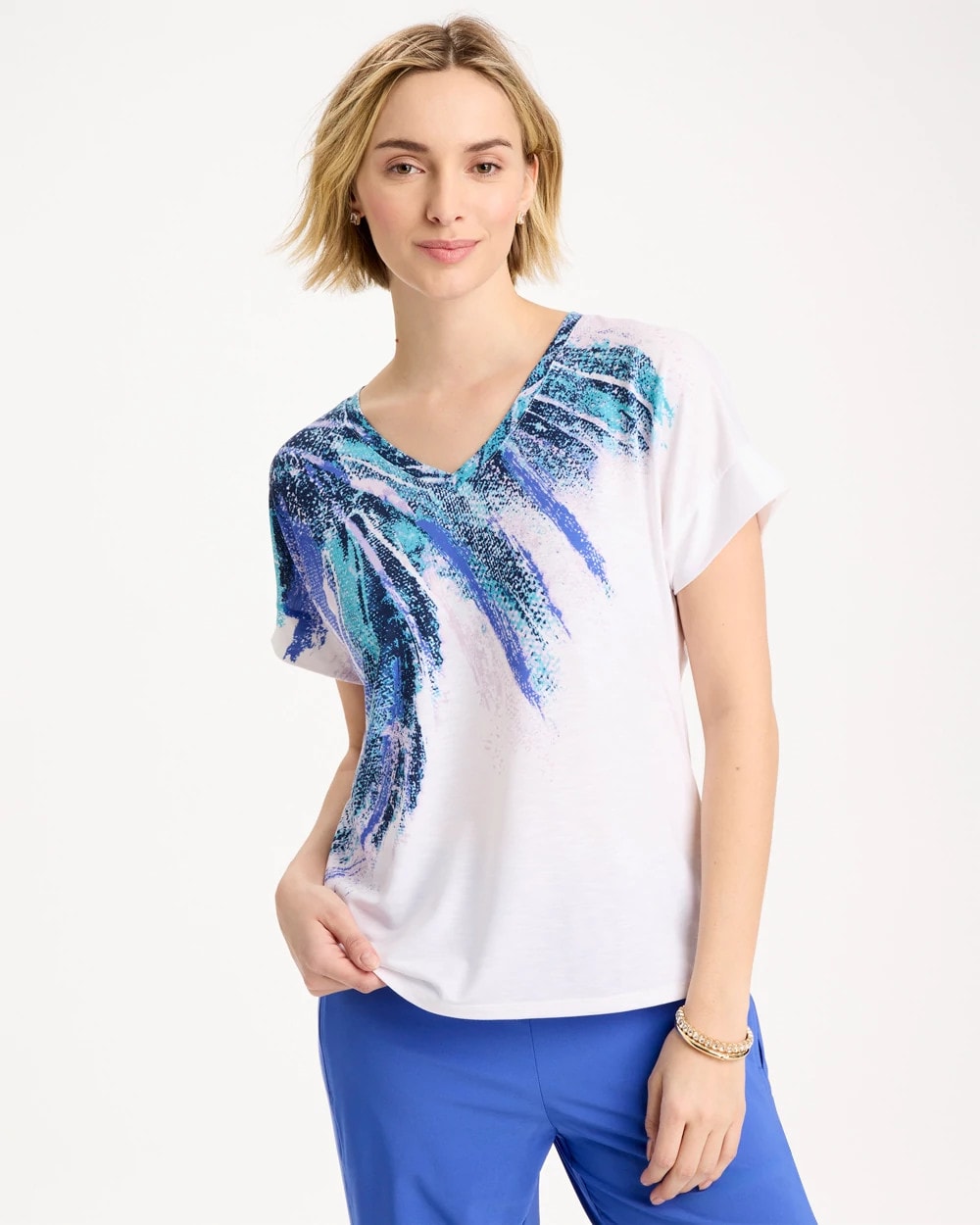 Zenergy® Sicily Splash Drop Shoulder Tee | Chico's
